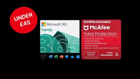 Microsoft 365 Family & McAfee under £45: Buy it now from Argos!.
